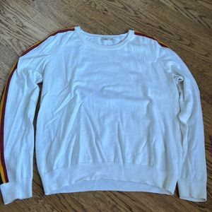 Faherty Cashmere Blend Rainbow Stripe Sweater